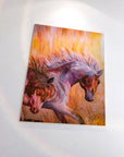 Running Horses Fine Art by Soni Das – Original Acrylic Canvas Art