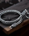 Alloy Street Bracelet with Vintage Braided Design