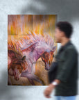 Running Horses Fine Art by Soni Das – Original Acrylic Canvas Art