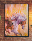 Running Horses Fine Art by Soni Das – Original Acrylic Canvas Art