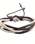 Casual Hand-Braided Bracelet with Versatile Mixed Colors