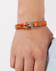 Vintage Leather Marine Anchor Buckle Men's Bracelet