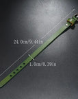 Retro Green Leather Adjustable Bracelet