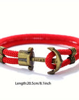 Bronze Bracelet with Vintage Anchor Design
