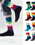 Plaid Pattern Socks Set