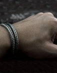 Alloy Street Bracelet with Vintage Braided Design